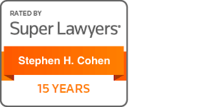 Rated By Super Lawyers Stephen H. Cohen 15 Years