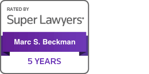 Rated By Super Lawyers Marc S. Beckman Five Years